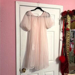 Vintage LISETTE Light Pink peignoir